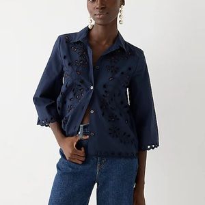 J.Crew Collection Eyelet Shirt